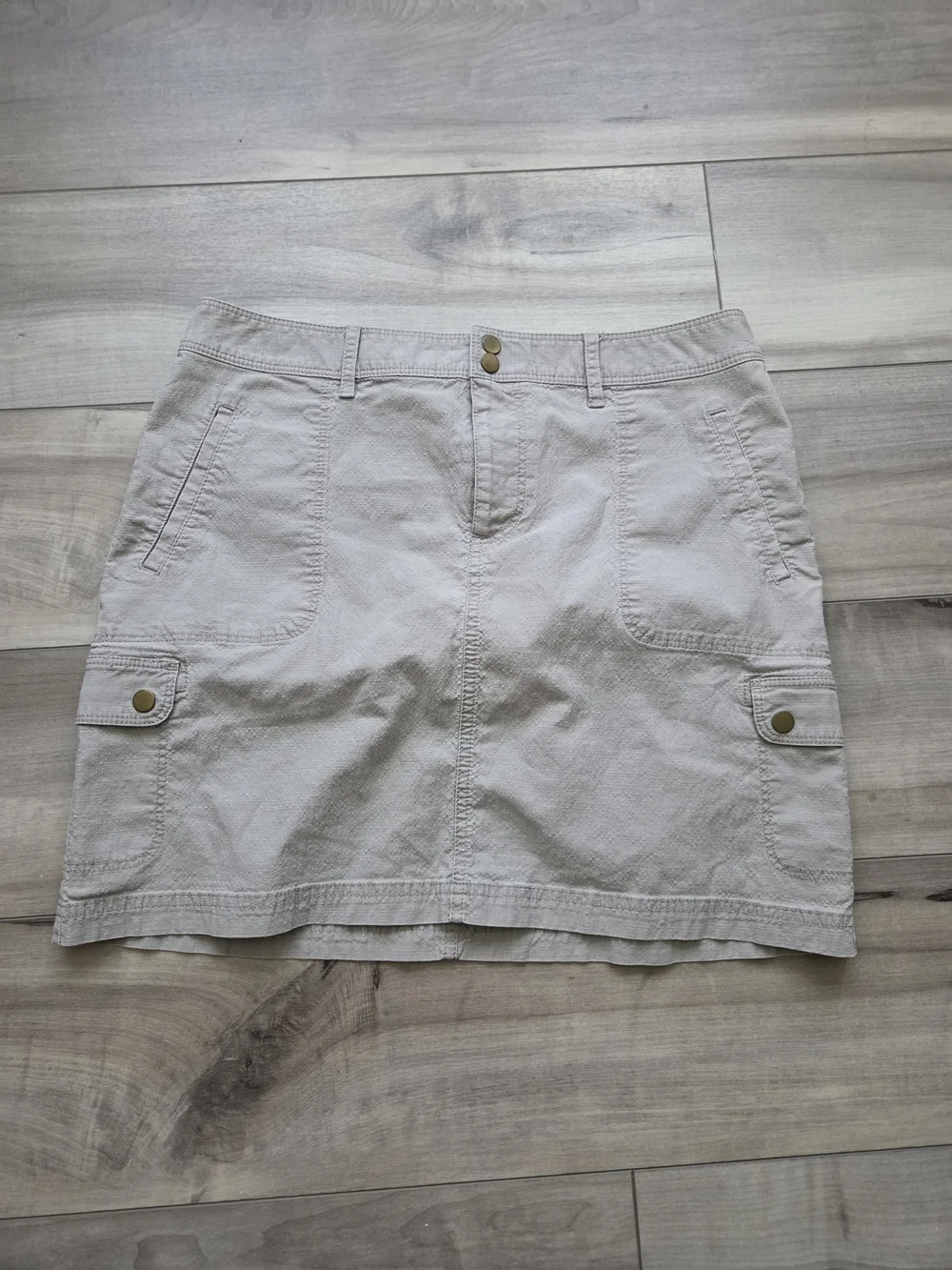 L.L.Bean Neutral Beige Favorite Fit Skirt